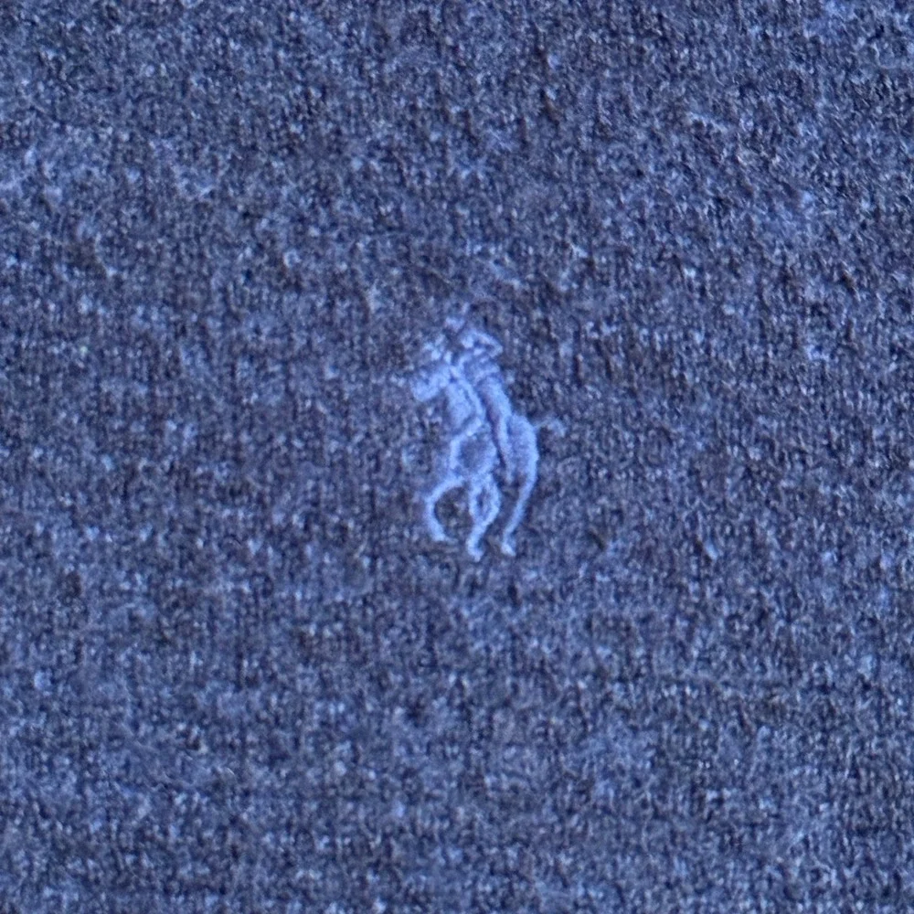 Polo Ralph Lauren  Logo-Embroidered Merino Wool Half-Zip Sweater L Preppy